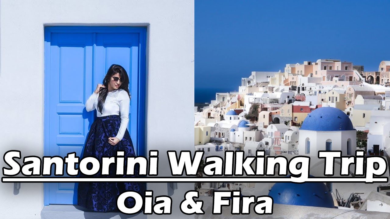 Santorini Walking Tour 4k | Greece Tour Guide | Euro Trip