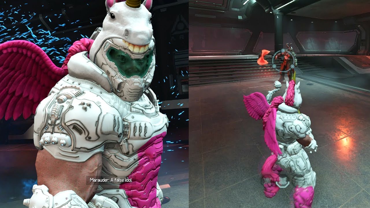 DOOM Eternal | Marauder vs DOOMicorn in Third Person! FULL FIGHT