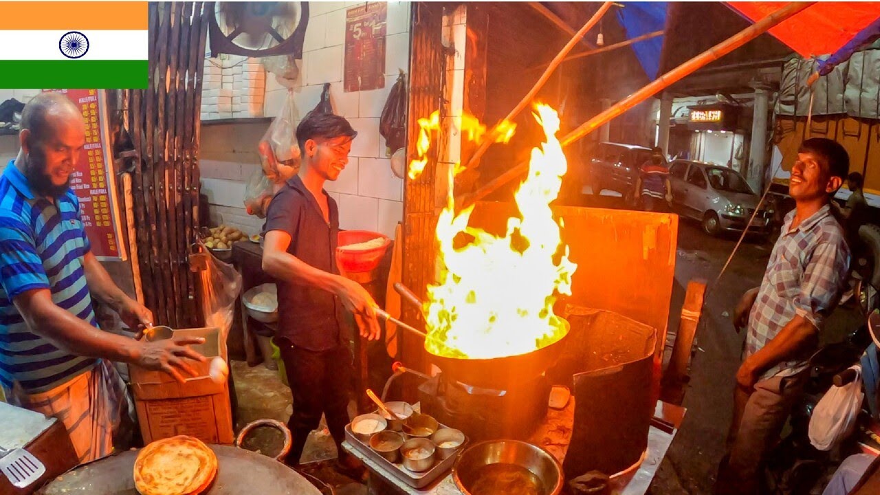 🇮🇳 อาหารมื้อเย็นโกลกาต้า อินเดีย!! | Street Food Indian