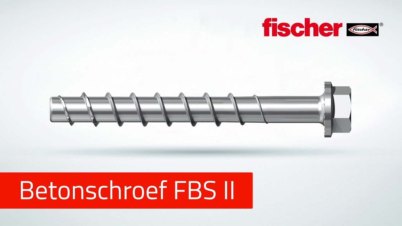 fischer Betonschroef FBS II - Sterker, sneller, herbruikbaar