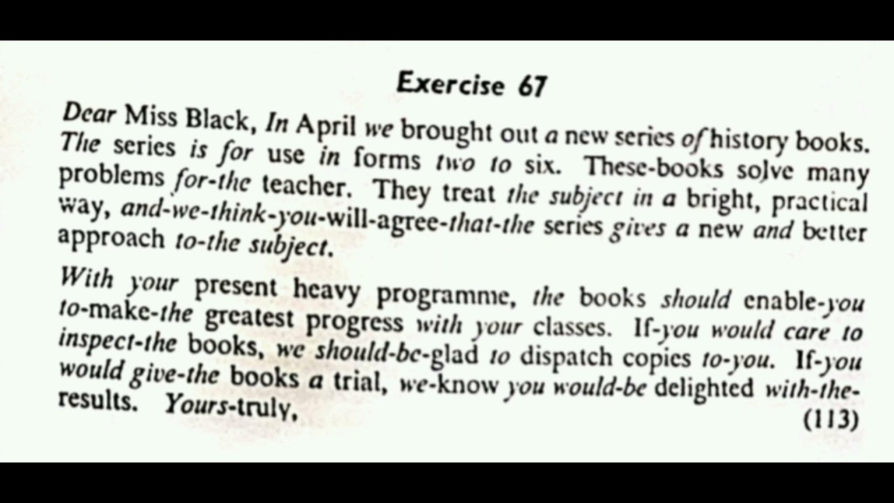 exercise 67/Pitman new era shorthand Answer key.