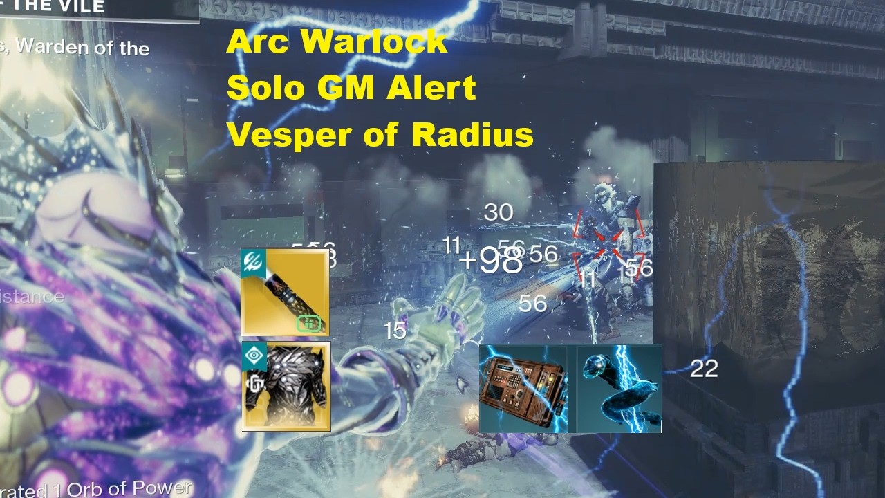 Infinite Blind and Jolt Arc Warlock Solo Flawless GM Alert Birthplace of the Vile Destiny 2