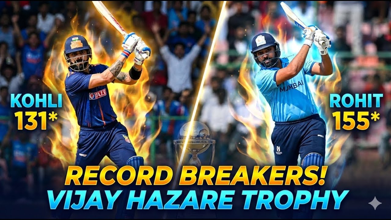 दो दिग्गज, दो शतक, Kohli & Rohit Return to Domestic Cricket 😱 | Centuries Shake Vijay Hazare Trophy