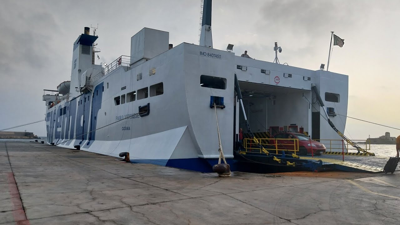Viaggio di andata Trapani-Pantelleria con la nave Paolo Veronese