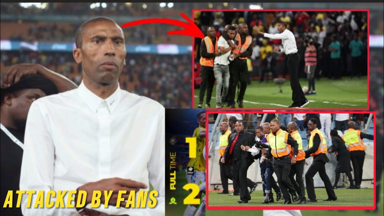 VIDEO❗Orlando Pirates Fans Attack Coach Abdeslam Ouaddou After 2-1 Loss To Mamelodi Sundowns...... 