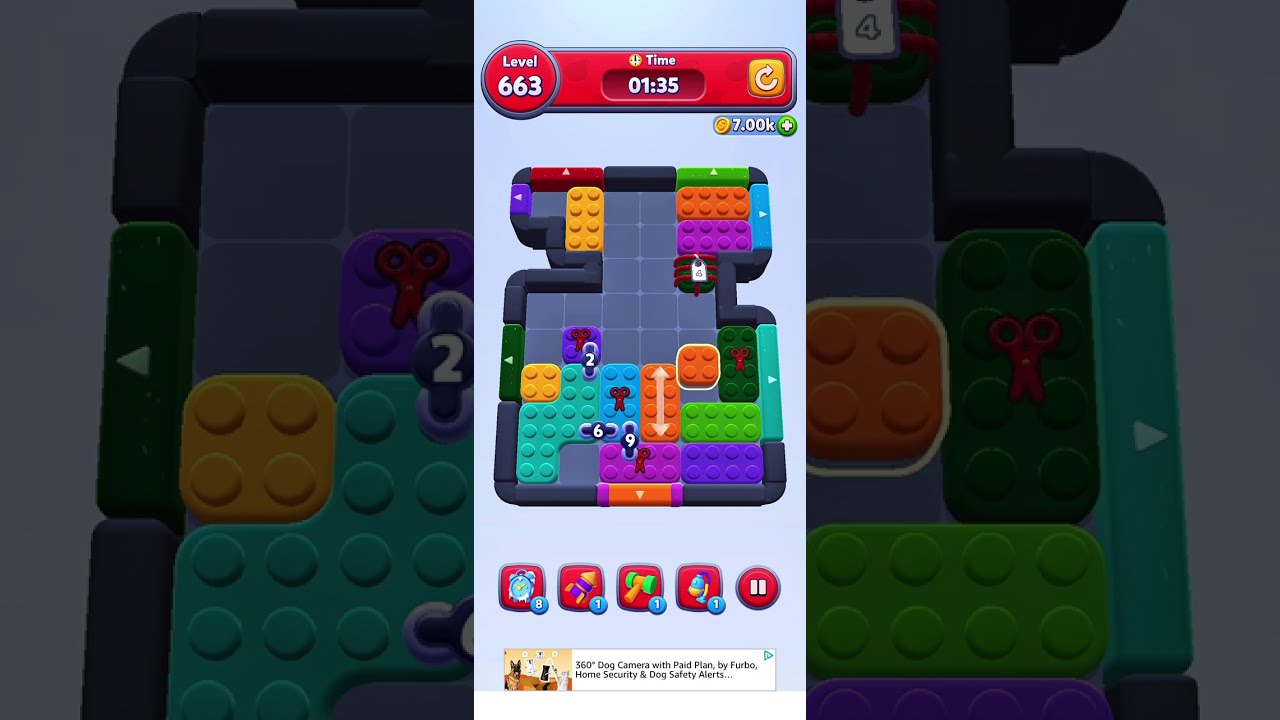 Solve Color Block Jam 663