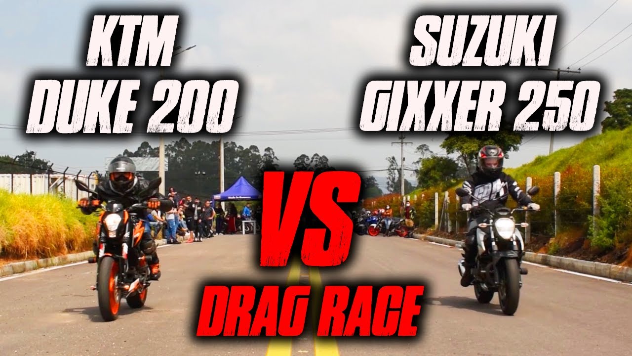 Gixxer 250 Vs Duke 200!! Drag Race!!