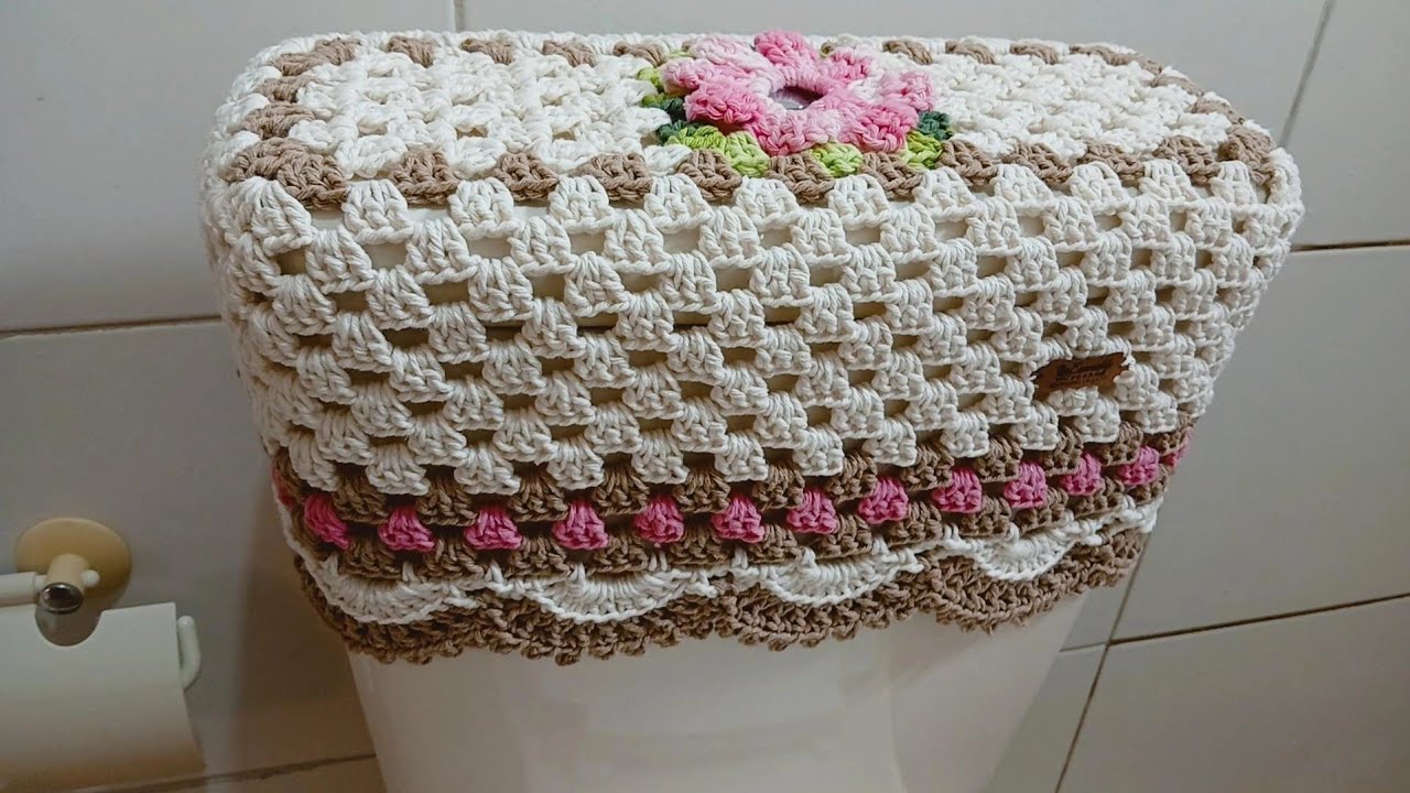 (AULA) capa da caixa acoplado modelo oval fácil com uma flor 🌸 
