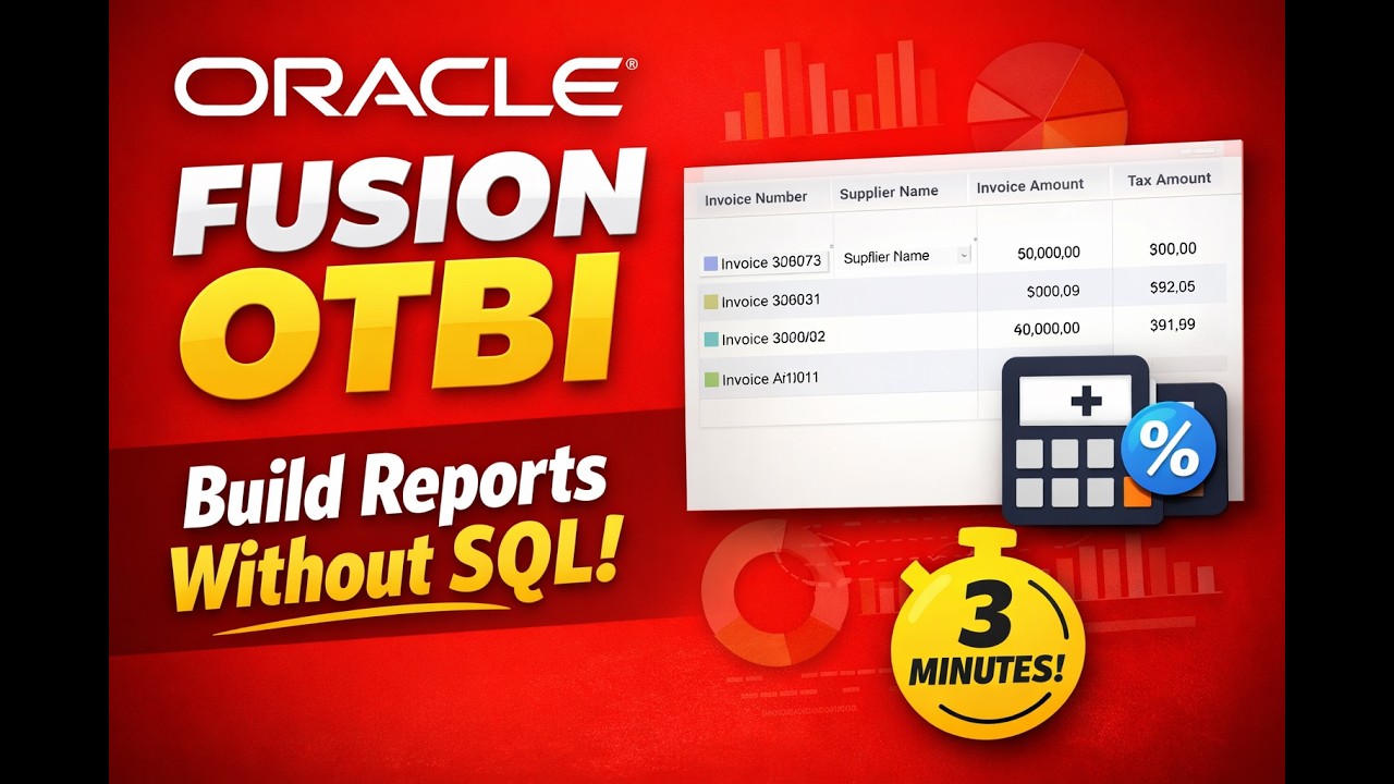 Oracle Fusion OTBI Tutorial | Create Payables Report in 3 Minutes (No SQL Needed)