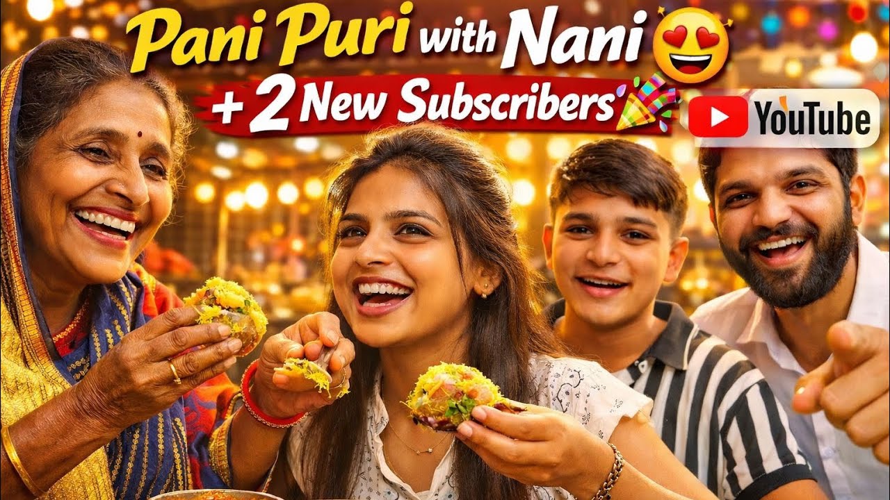 Pani poori with two new subscribers k saath I misss.youtuber l #support #vlog #viral #house#youtube 