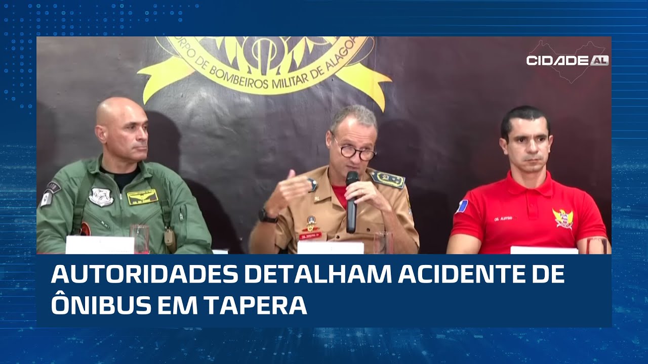 Durante coletiva, autoridades da segurança pública detalham acidente no sertão