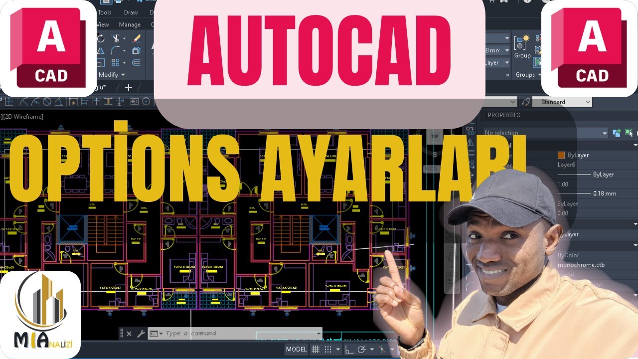 AutoCAD 2025  Options Ayarları ile Çalışma Hızını KATLA Daha Hızlı Çalış  🚀