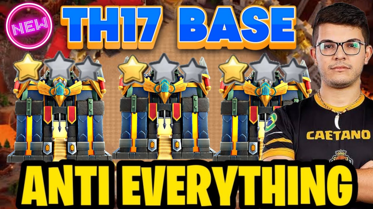 ANTI META TH17 WAR + RANK  BATTLE BASE || TOP-10 TH17 RANK  BASE WITH COPY LINKS + DEFENCE REPLAY