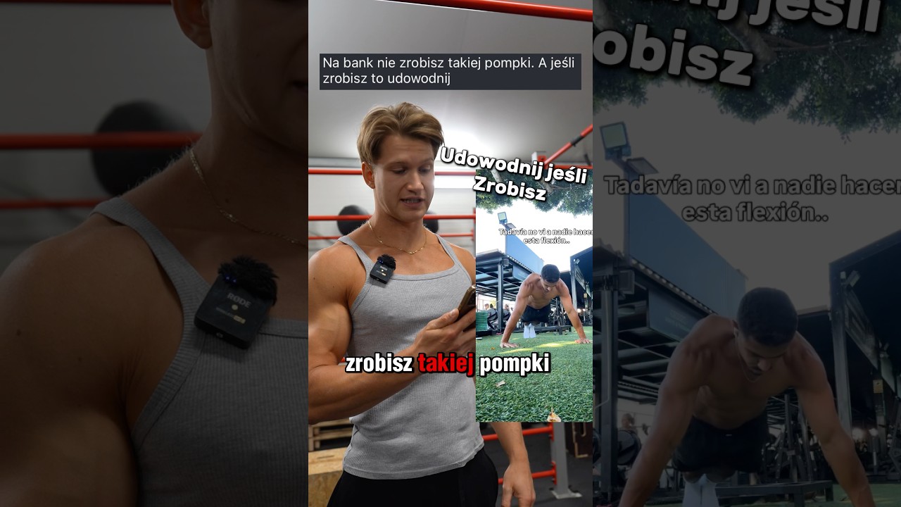 Na bank nie zrobisz takiej pompki❗️ #kalistenika #sport #motywacja #trening