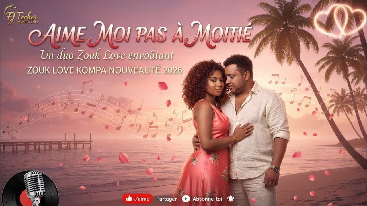FJ Techer – Aime-moi pas à moitié ❤️ (Zouk Love Caribéen 2026) | Duo Romantique Officiel