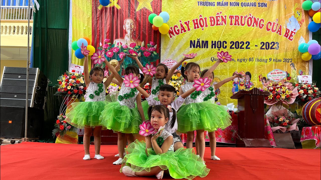 Trường Mầm Non Quang Sơn Múa Chào Mừng Ngày hội Bé Đến Trường 2022-2023
