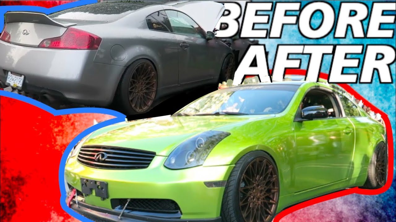 Building the BROKEN G35 in 10 Mins!From Craigslist *Broken to Show Car*