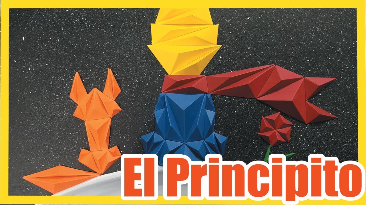 EL PRINCIPITO en ESCULTURA de PAPEL 🦊🤴👑🌹🌑 [3 PIEZAS]