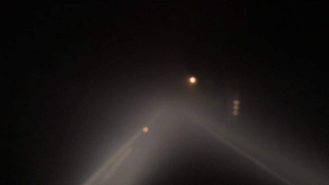 Driving Through Fog (Spooky) Footage