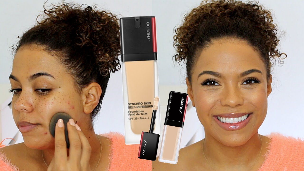 Shiseido Synchro Skin Self Refreshing Foundation Review + Wear Test! 12 DAYS of Foundation DAY 2!