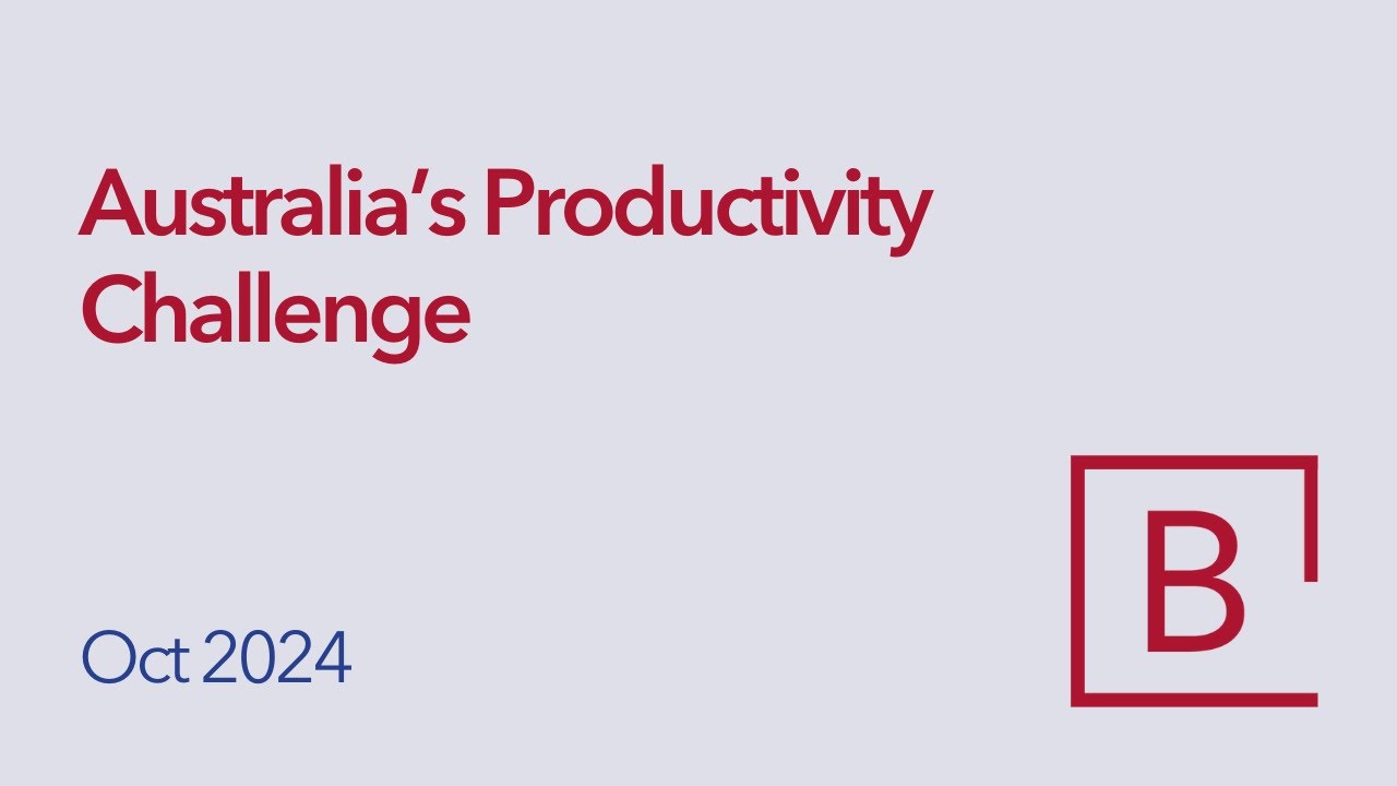 Australia's Productivity Challenge - Oct 2024