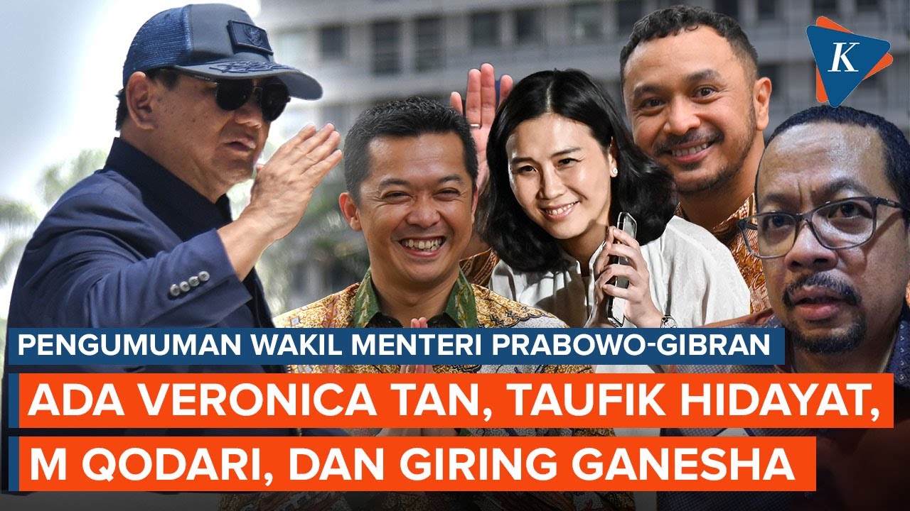[FULL] Detik-detik Prabowo Umumkan Nama Wakil Menteri di Kabinet Merah Putih, Ada Veronica Tan!