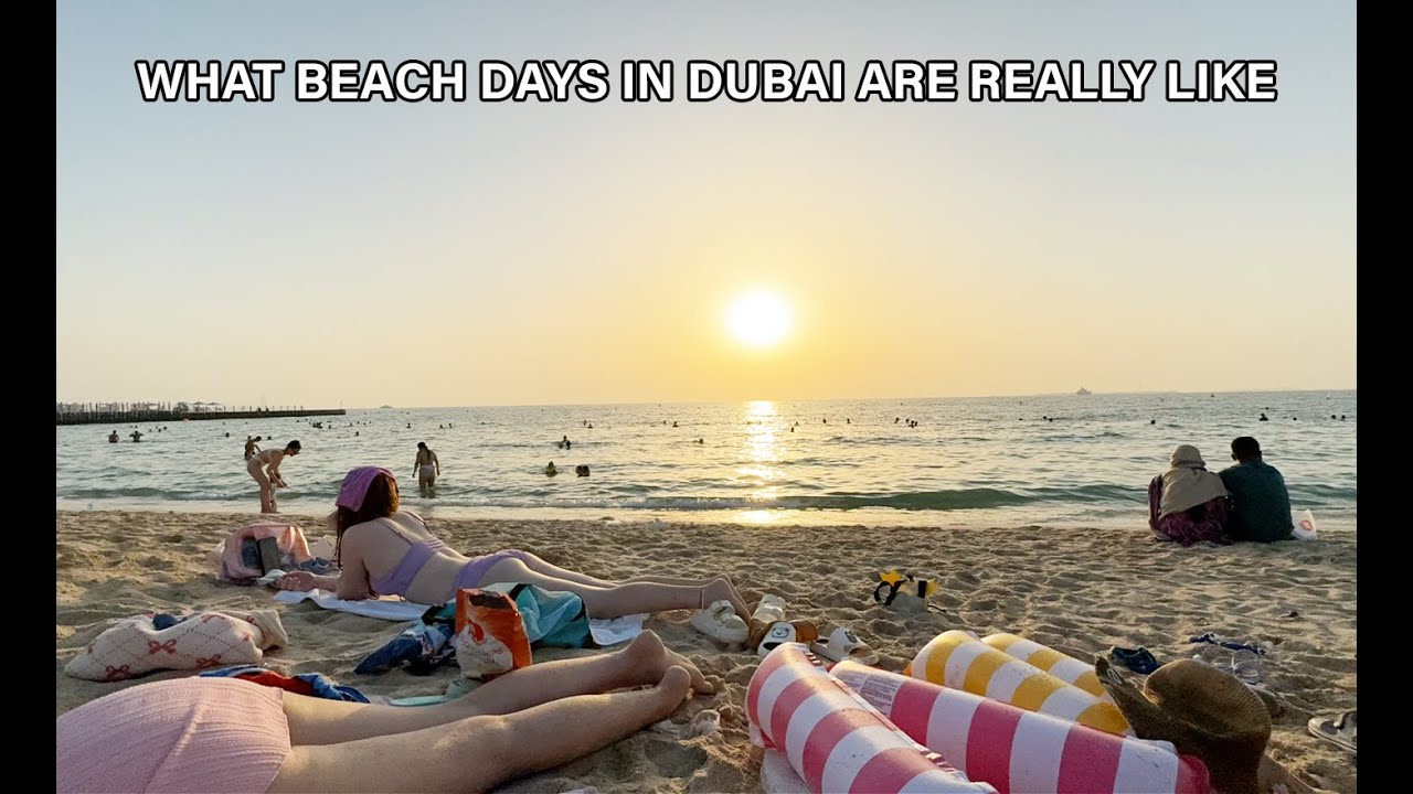 WHAT BEACH DAYS IN DUBAI ARE REALLY LIKE! PLUS FIRST TIME TRYING RAISING CANES!