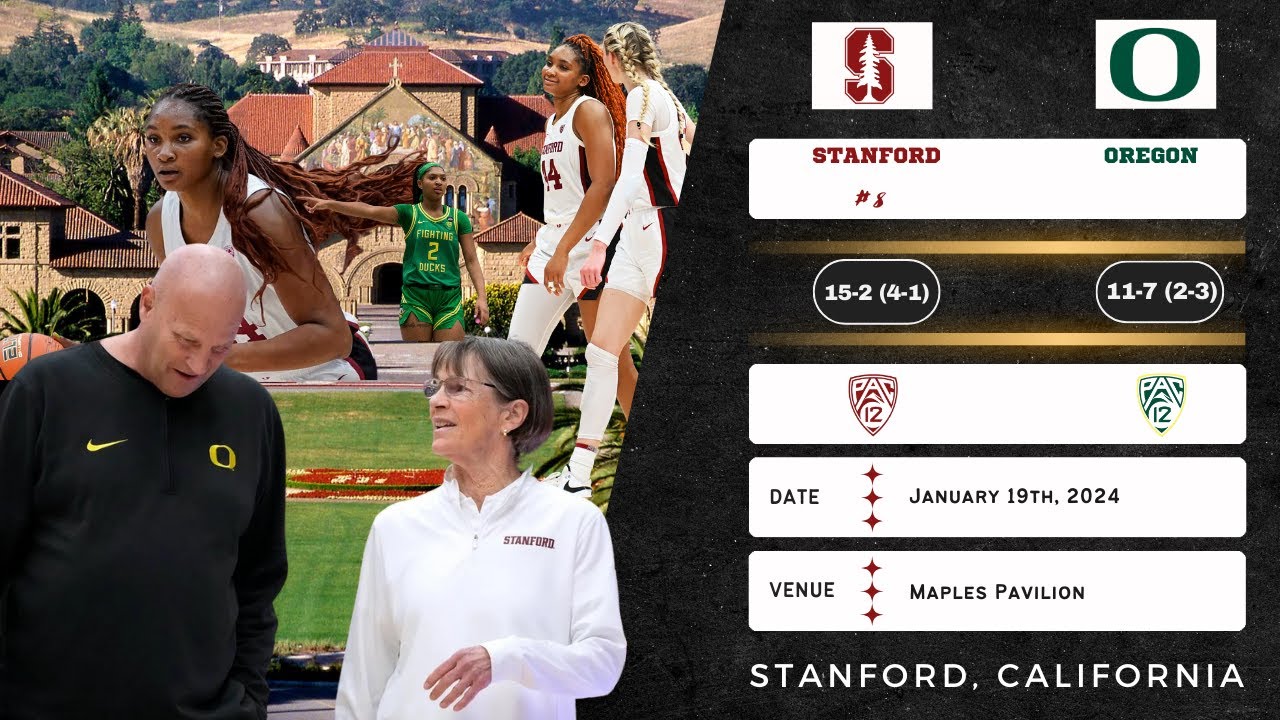 No. 8 Stanford vs Oregon | Pac-12 | 1.19.24