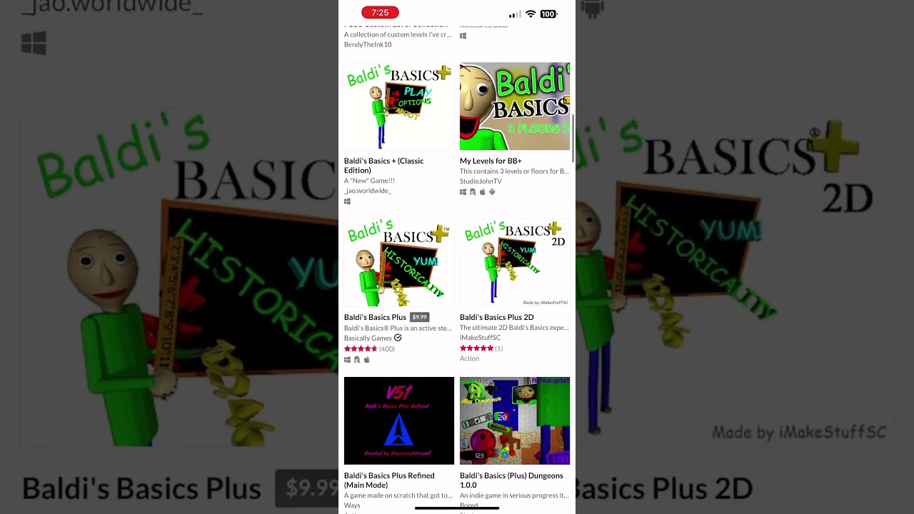 Baldi&rsquo;s basics plus mods on itch.io