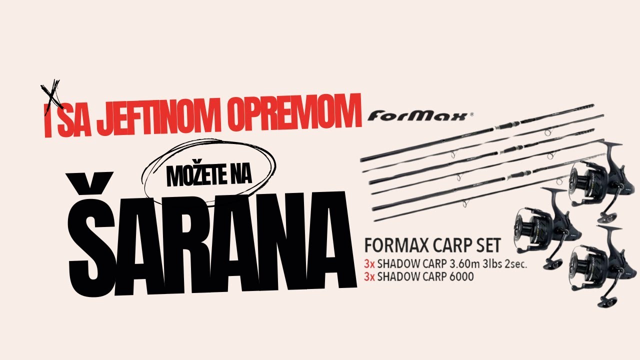 I sa jeftinom opremom možete na šarana