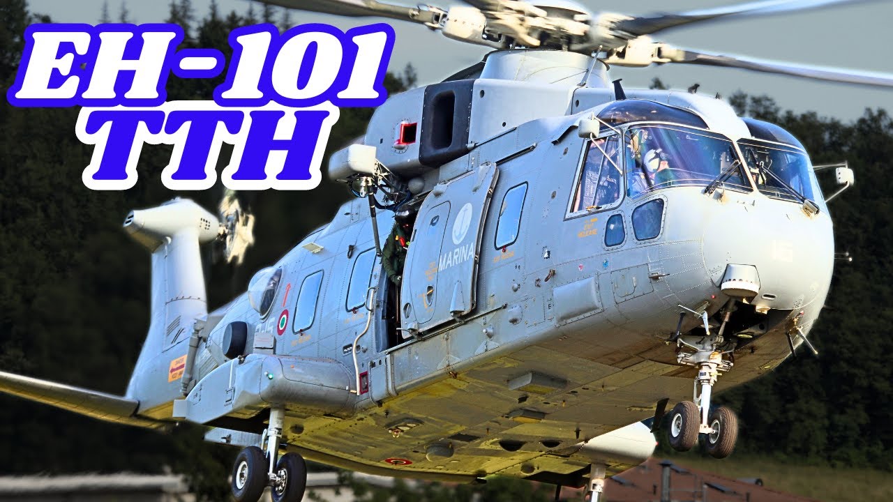 Agusta Westland EH- 101 TTH  - Marina Militare Italiana - Decollo e Walk Around