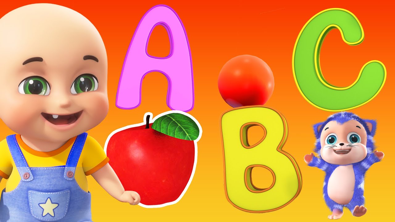 Phonics Song with TWO Words - A For Apple B For Ball - ABC Alphabet Song with Sounds for Children