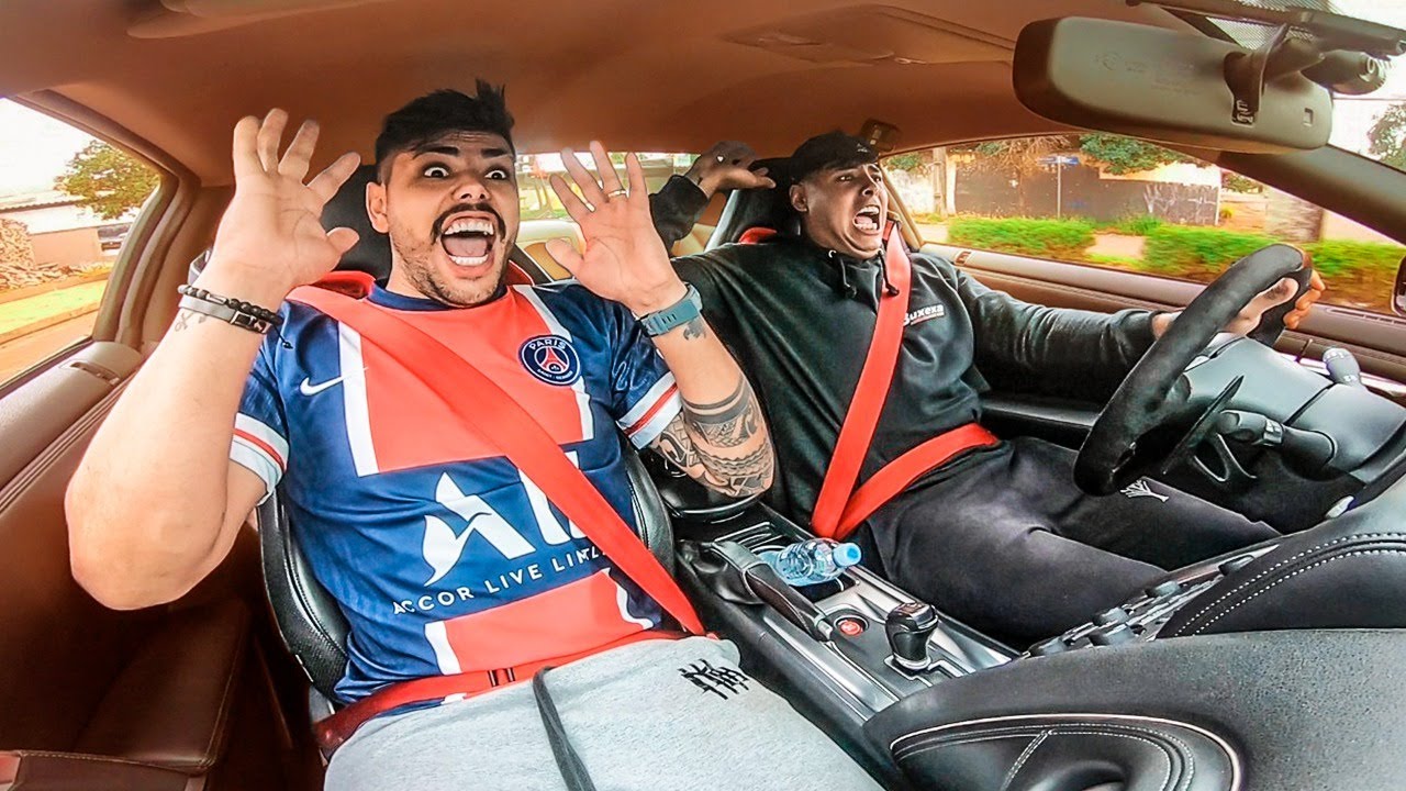 DEIXEI MEU AMIGO EM CHOQUE NO MEU NISSAN GTR
