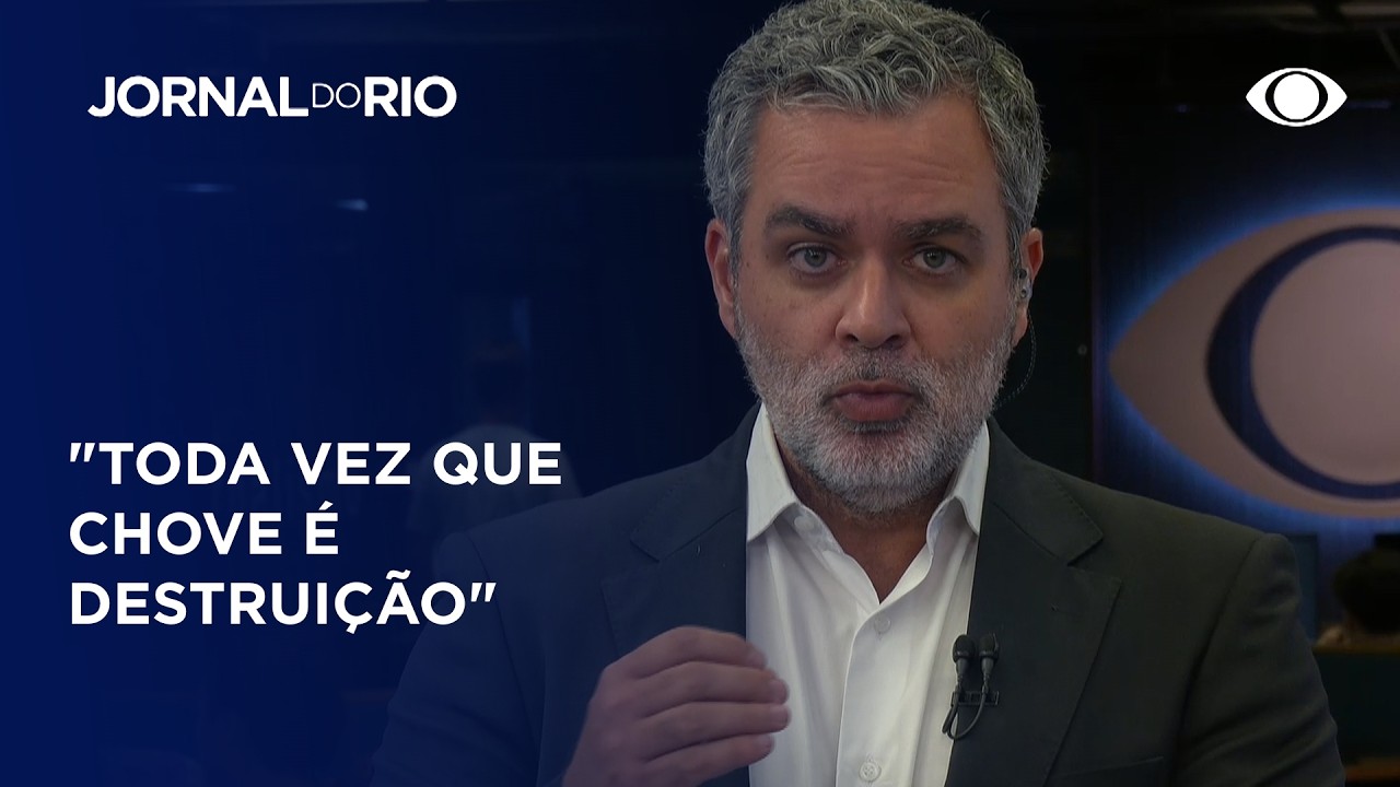 É disso que se trata: Andreazza comenta sobre chuvas fortes no Rio