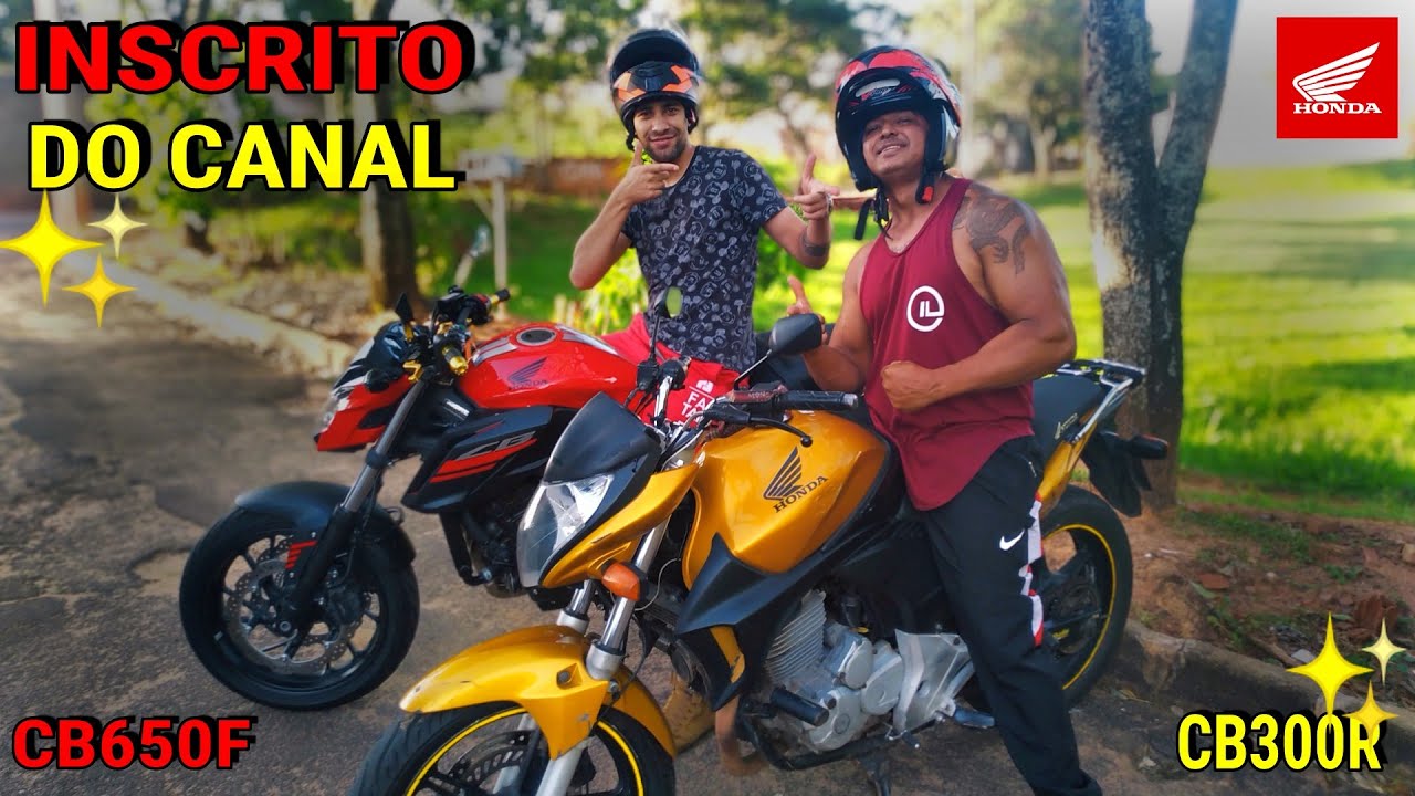 INSCRITO COLOU DE CB300 E FICOU IMPRESSIONADO COM O RONCO DA CB 650F SÓ O CANO!