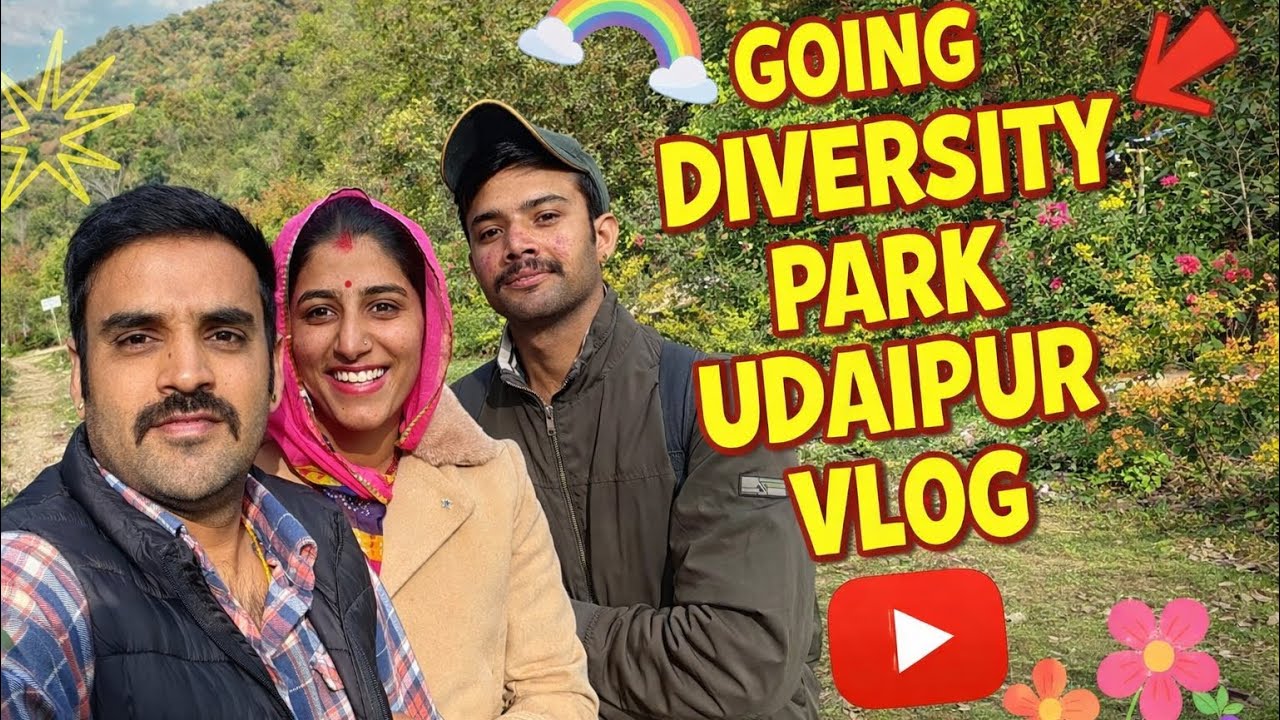 Hidden Green paradise of Udaipur🌿🦚| Diversity park vlog.#myfirstvlog#udaipur 