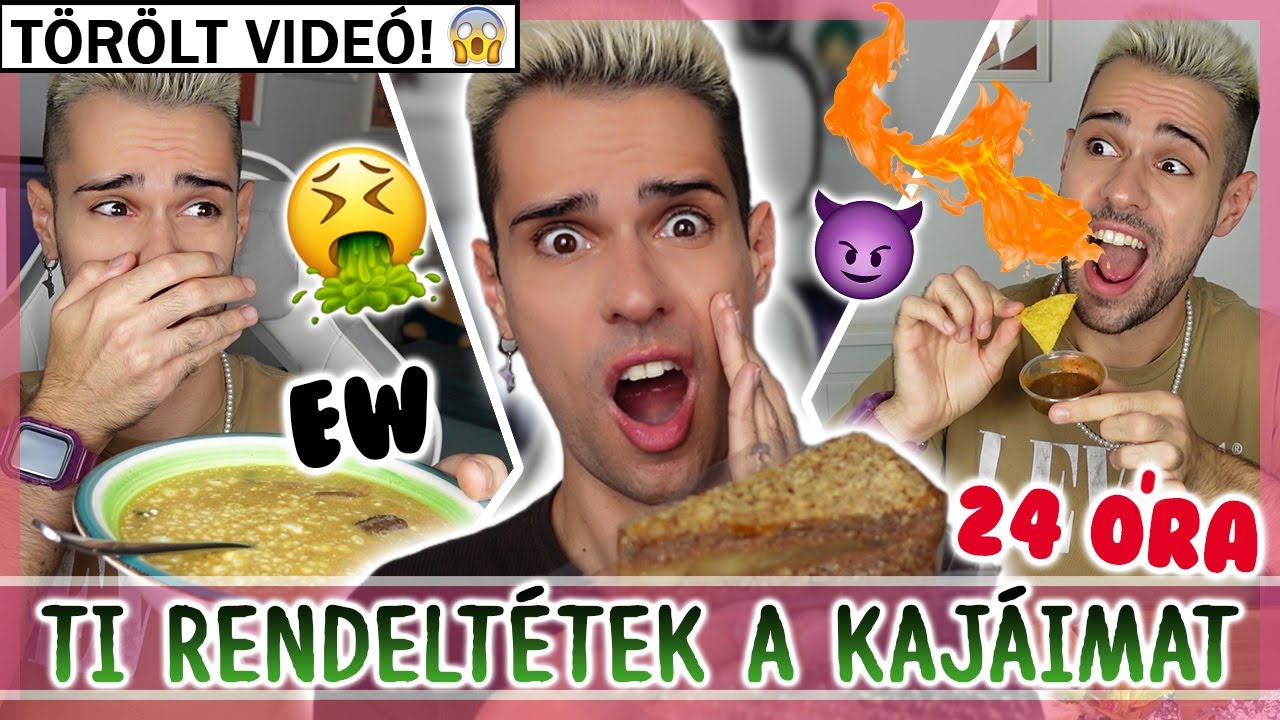 $ 24 ÓRÁIG AZT ETTEM AMIT TI RENDELTETEK *törölt videó😱* $