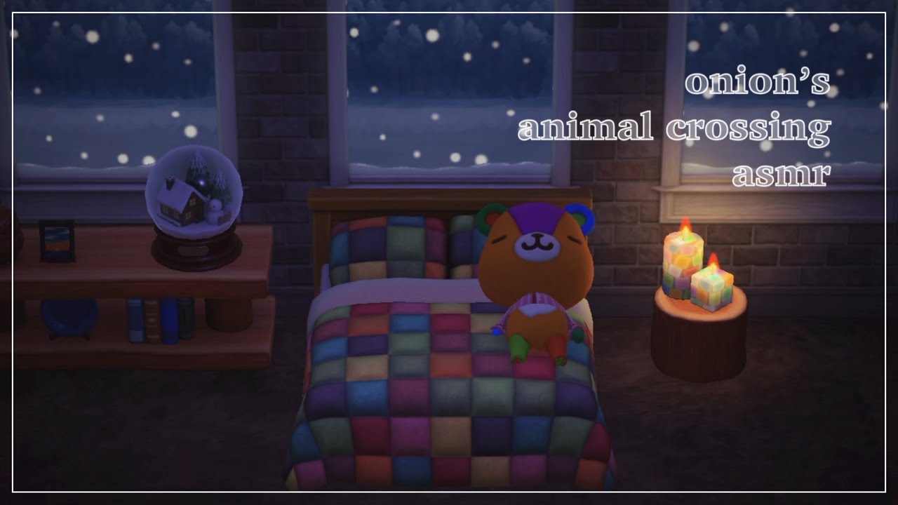 Falling Asleep with Candles on a Snowy Night 🕯️ | Animal Crossing ASMR