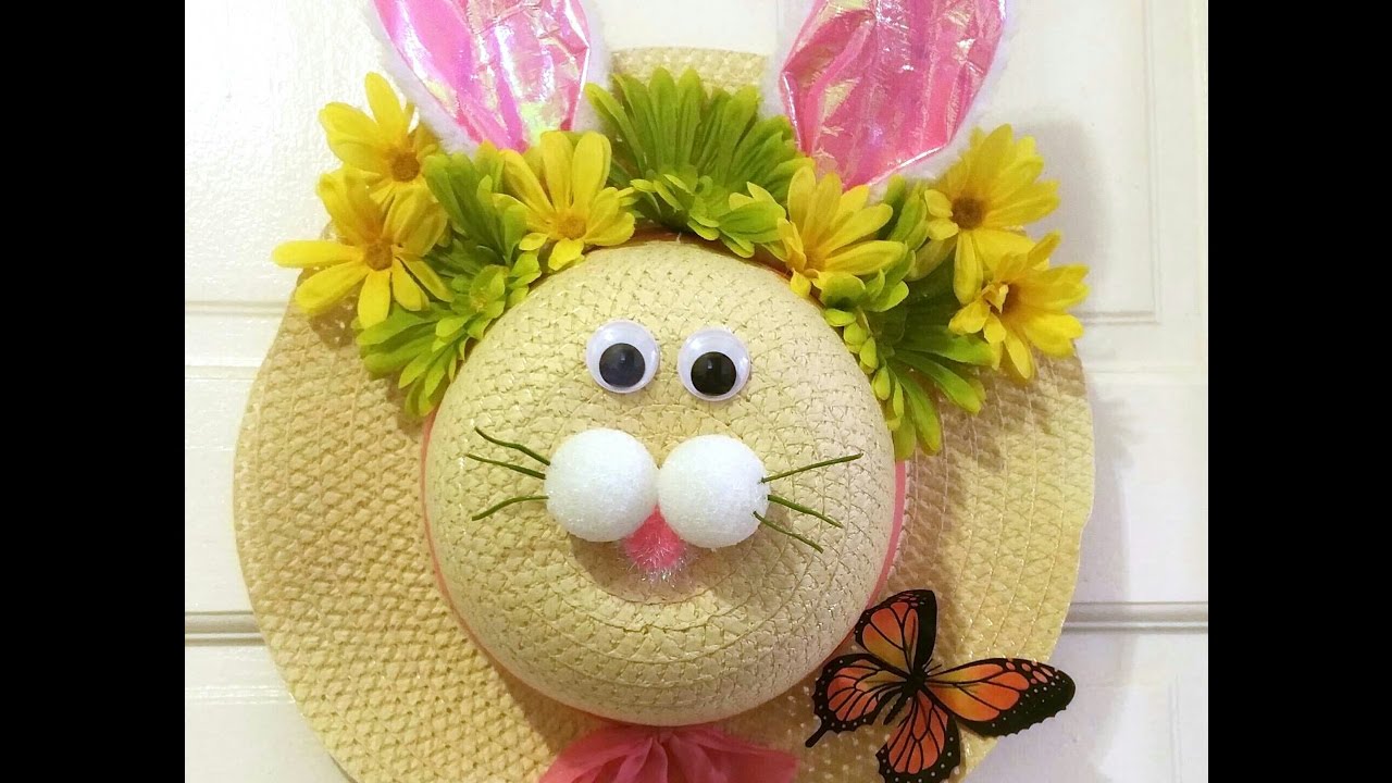 CUTE DOLLAR TREE BUNNY WREATH