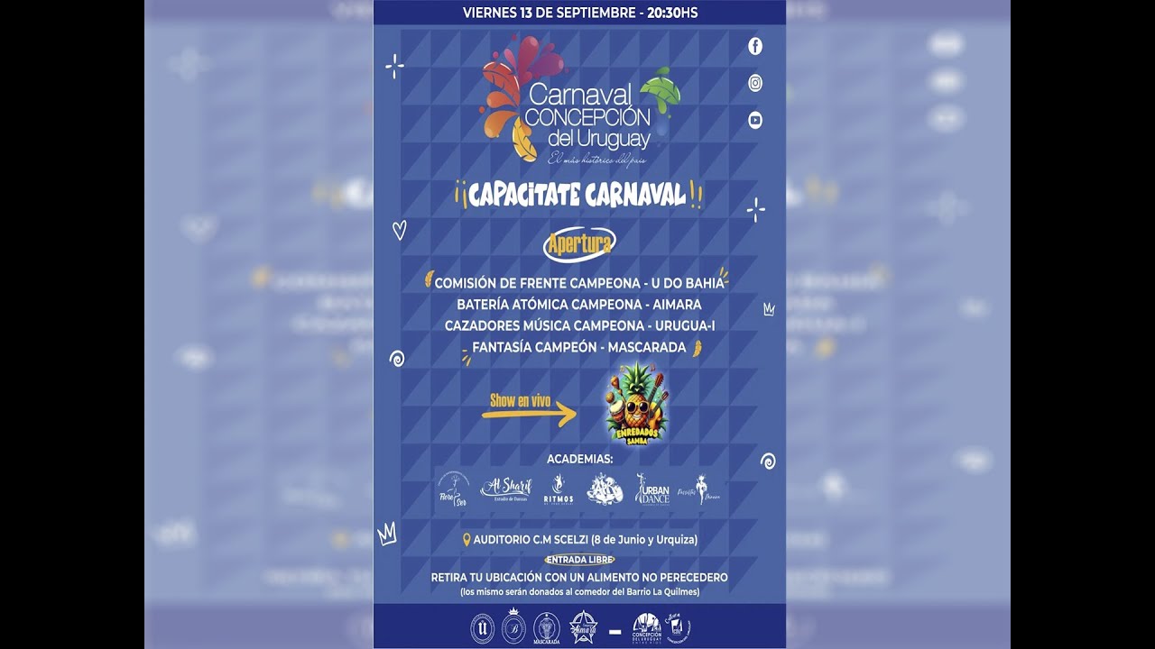 CAPACITATE CARNAVAL | CEREMONIA DE APERTURA