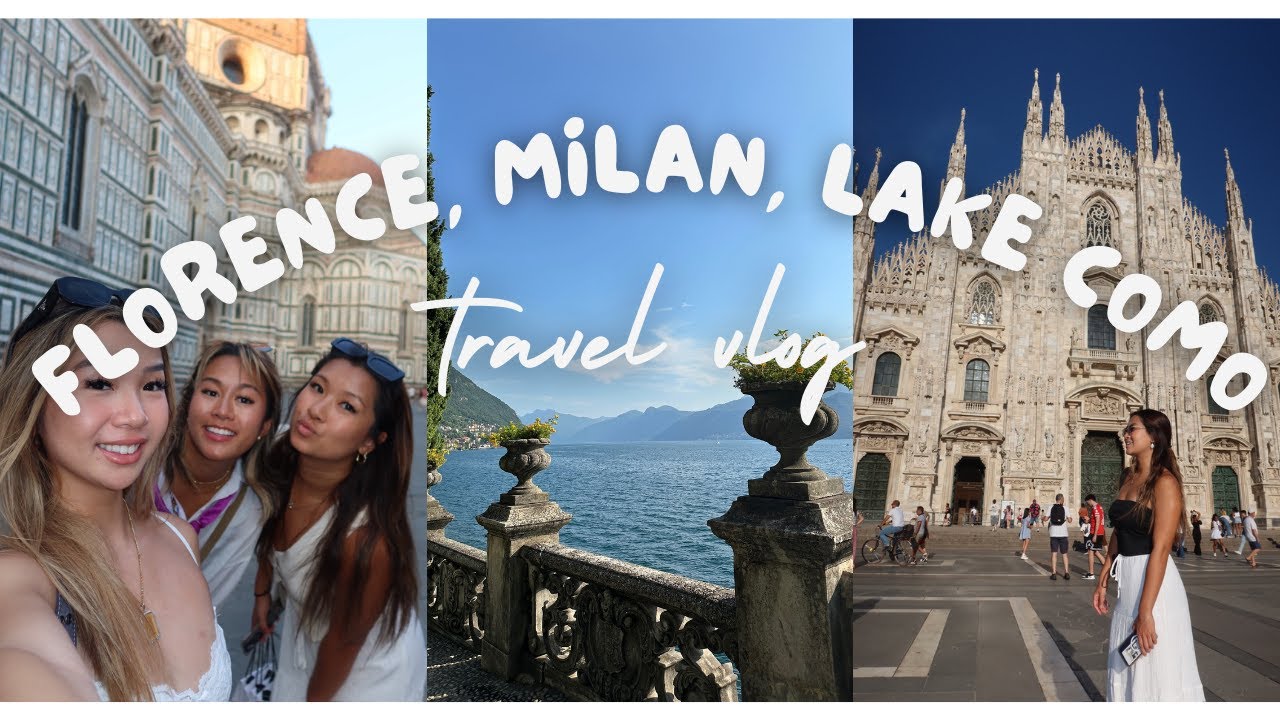 🌍 Backpacking Europe Vlog Pt 2 | Florence, Milan, & Lake Como Adventure 🇮🇹✨