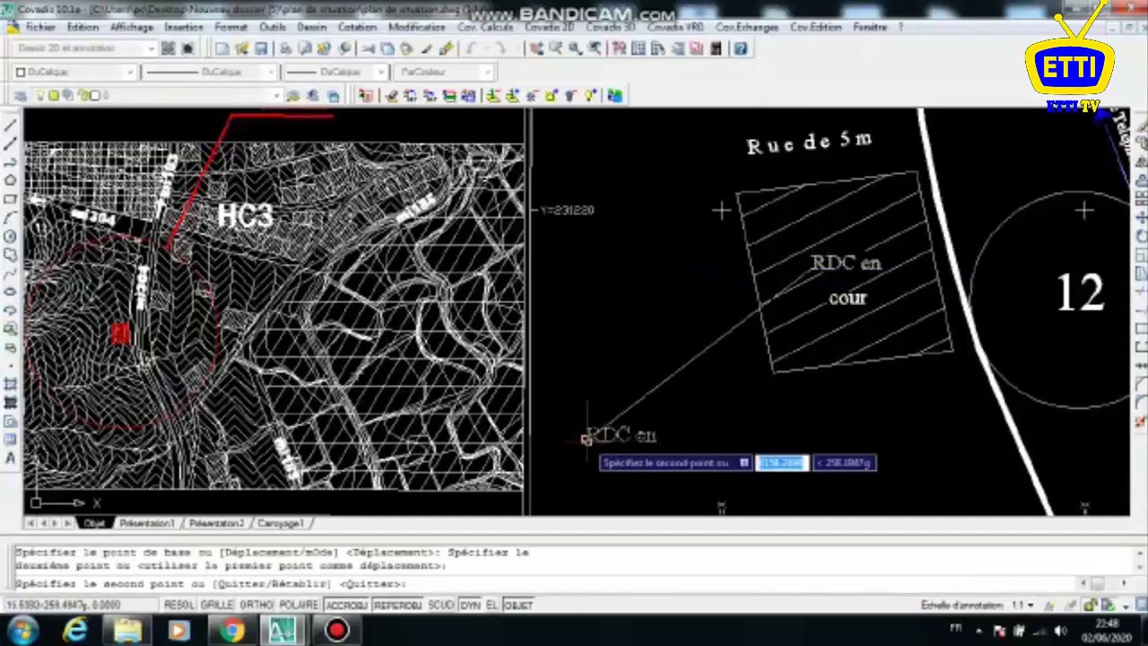 COVADIS: Plan de situation vidéo 2