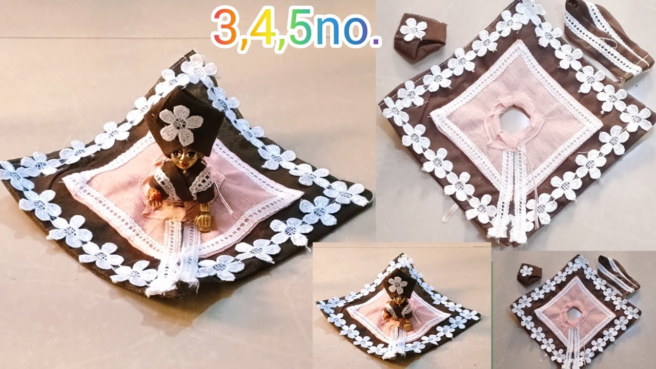 3,4,5 No. Laddu Gopal Ji Ki Summer Dress Kaise Banaye | Easy Handmade Poshak//