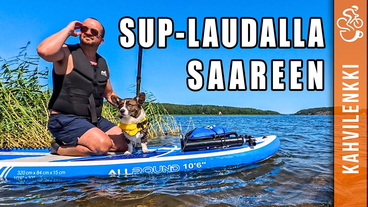 SUP-laudalla saareen koiran kanssa | Teijo: Isoholma (Meriholma)