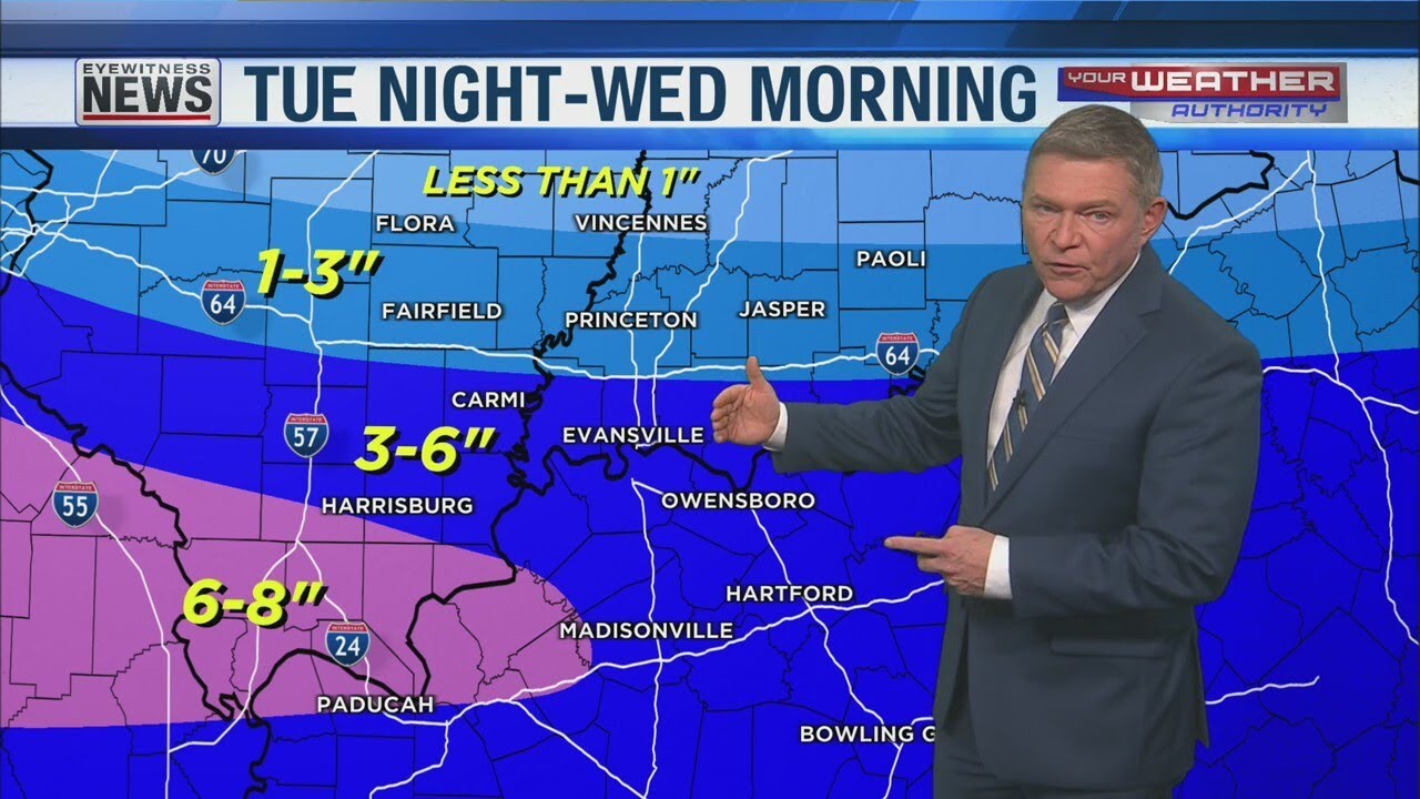 Winter Storm WARNING Tuesday Night
