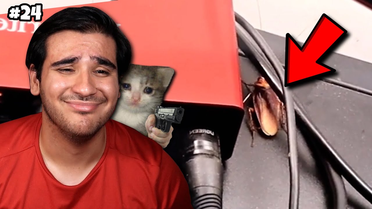 UNA CUCARACHA ME ATACÓ EN DIRECTO 🪳🤮(CLIPS #24)