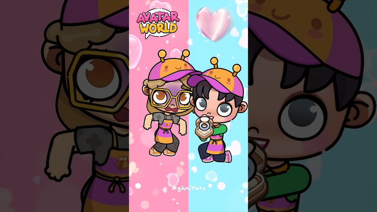 AVATAR WORLD COUPLE SWAP ! Who is better ??? #genderswap #tocaboca #pazu #avatarworld