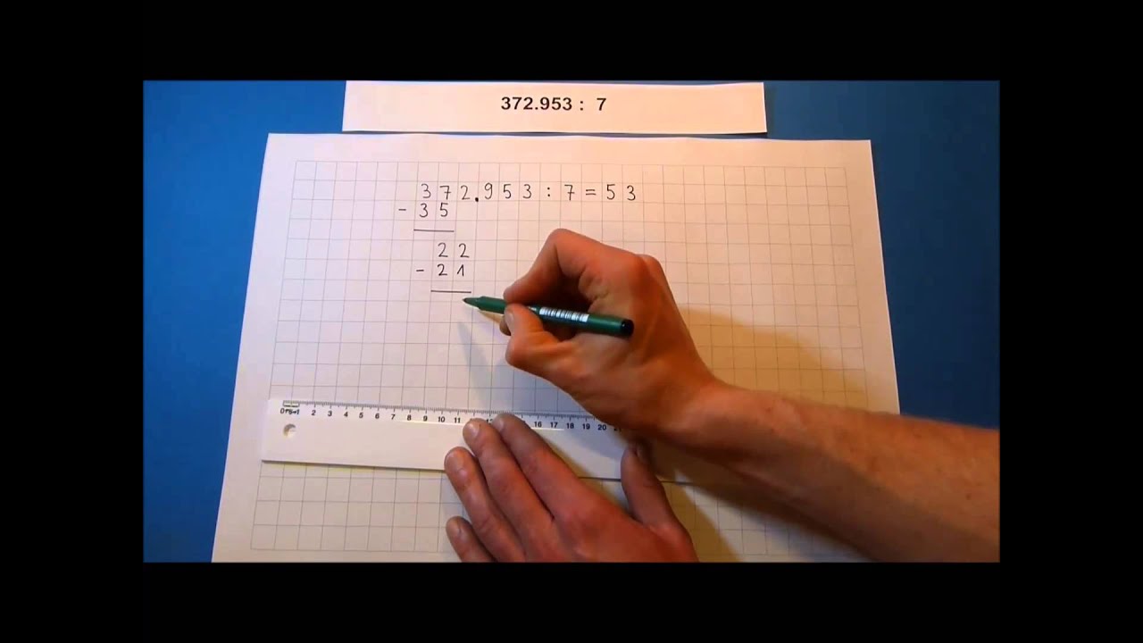 Tutorial: Schriftliche Division mit Dezimalzahlen