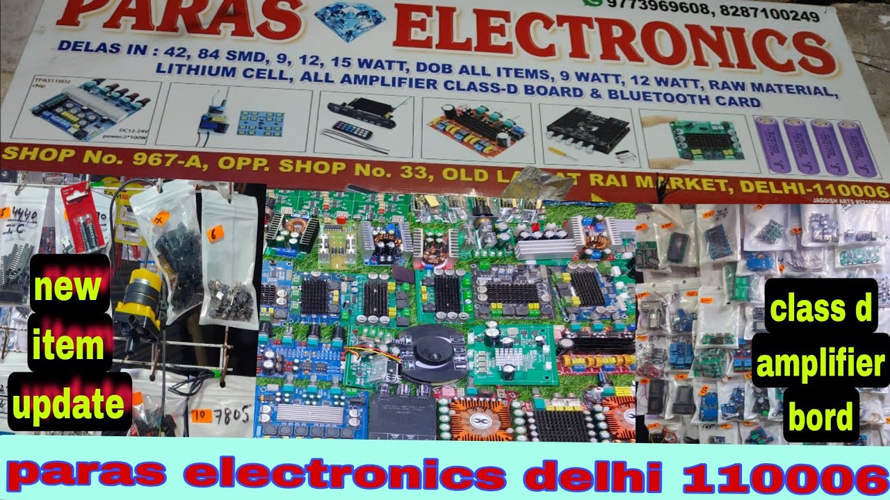 🛷new item update blootooth card and amplifiers|| Paras electronics