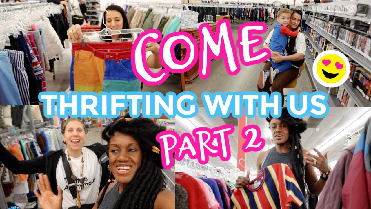 PART 2 Thrifting Summer, Shorts, thrifting men's section COME THRIFTING WITH US|#ThriftersAnonymous